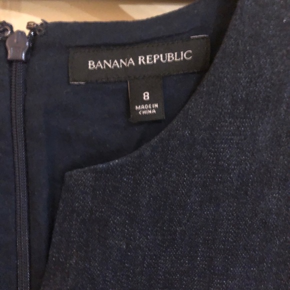 Banana Republic Dark Denim Structured Dress - Picture 3 of 5